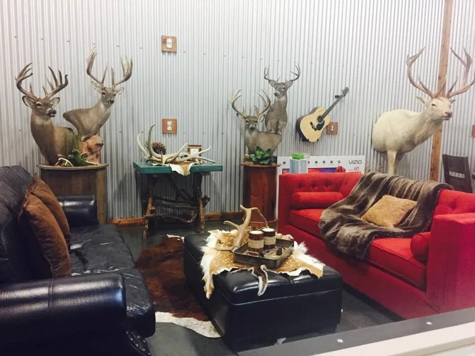 Rustic Industrial Man Cave and Hunting Garage by Corrales Decor - Photo 3