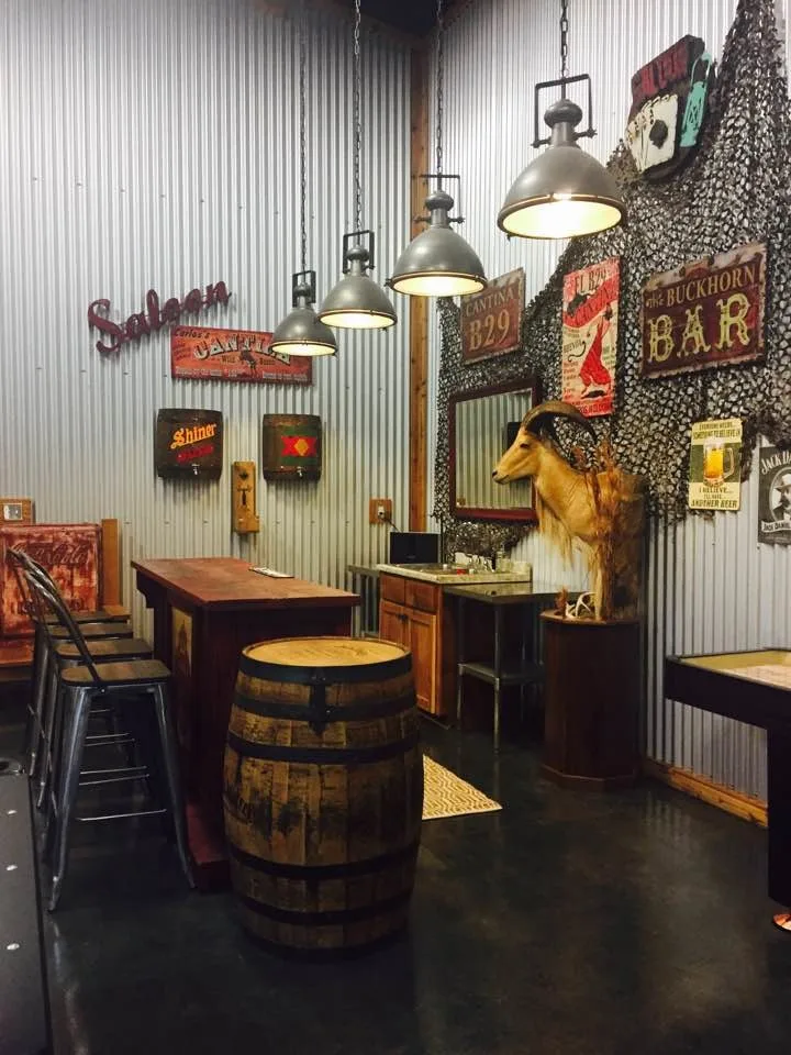 Rustic Industrial Man Cave and Hunting Garage by Corrales Decor - Photo 6