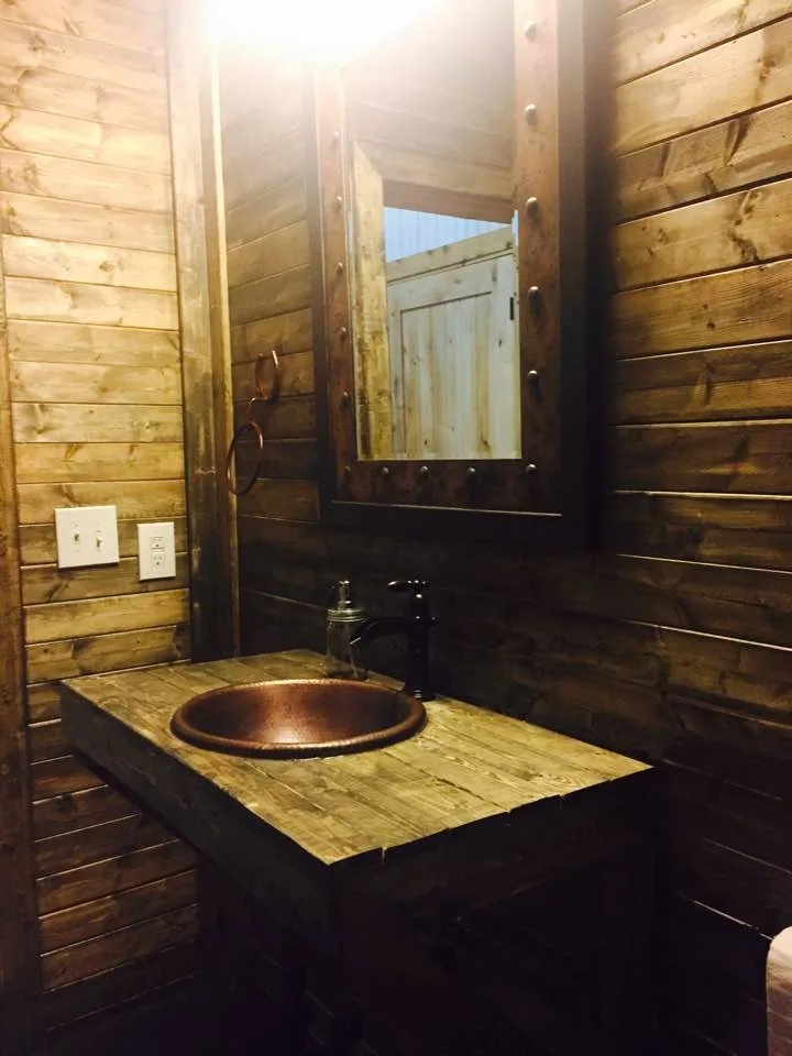 Rustic Industrial Man Cave and Hunting Garage by Corrales Decor - Photo 2