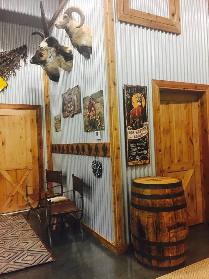 Rustic Industrial Man Cave and Hunting Garage by Corrales Decor - Photo 5
