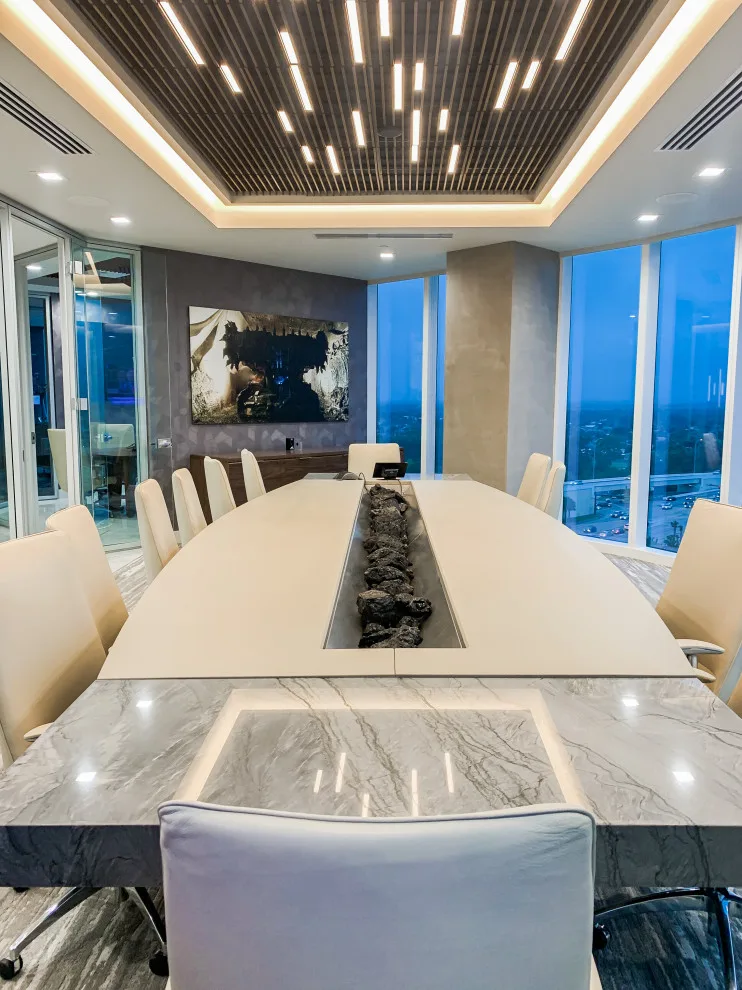 Industrial Elegance Workspace by South Trace Interiors - Photo 3
