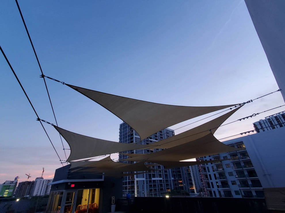 Rooftop Shade Sail Design by Natur Landscape Creations - Photo 4