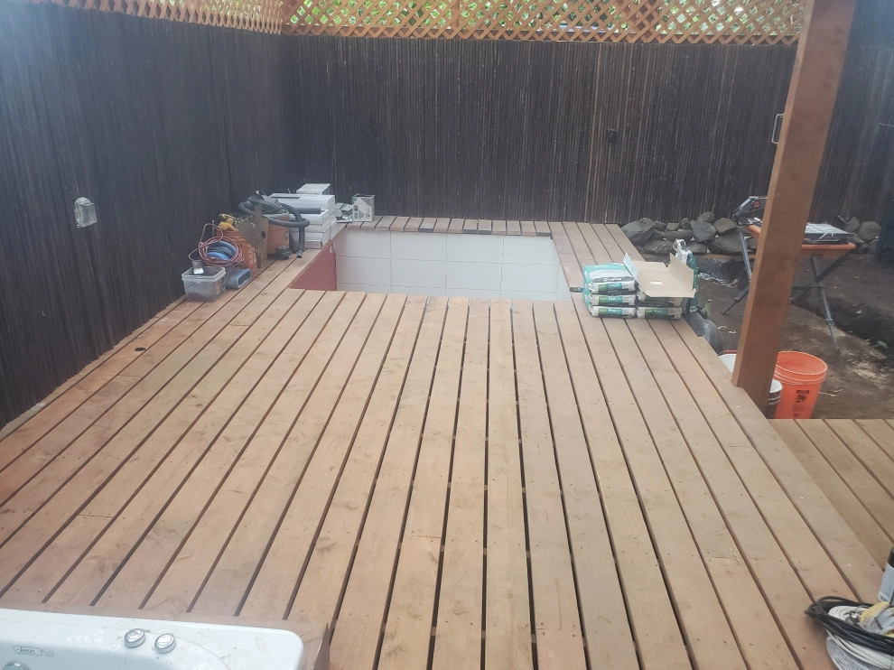 mikve/ outdoor spa design and construction by Natur Landscape Creations - Photo 29