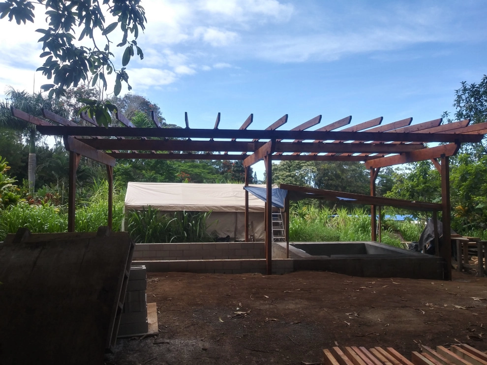 mikve/ outdoor spa design and construction by Natur Landscape Creations - Photo 11