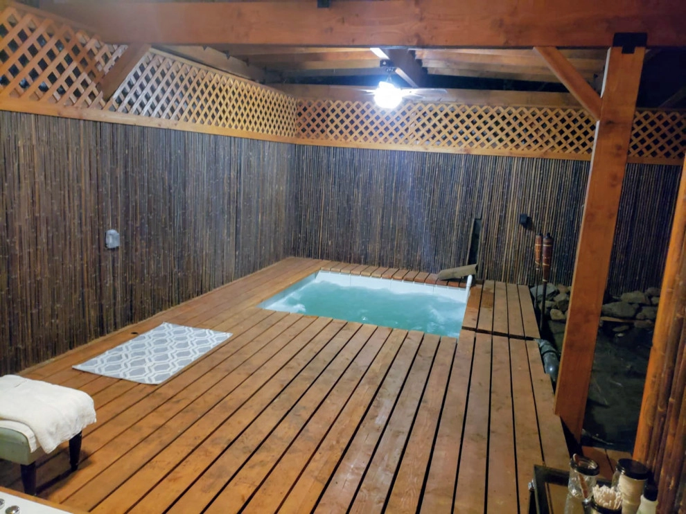 mikve/ outdoor spa design and construction by Natur Landscape Creations - Photo 20