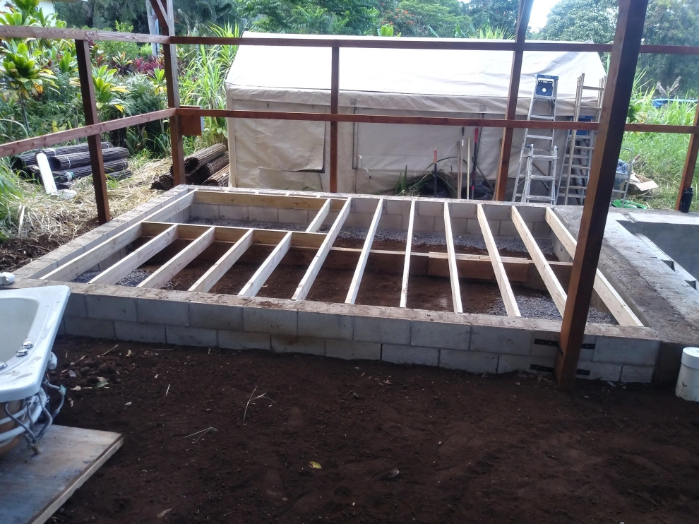 mikve/ outdoor spa design and construction by Natur Landscape Creations - Photo 17