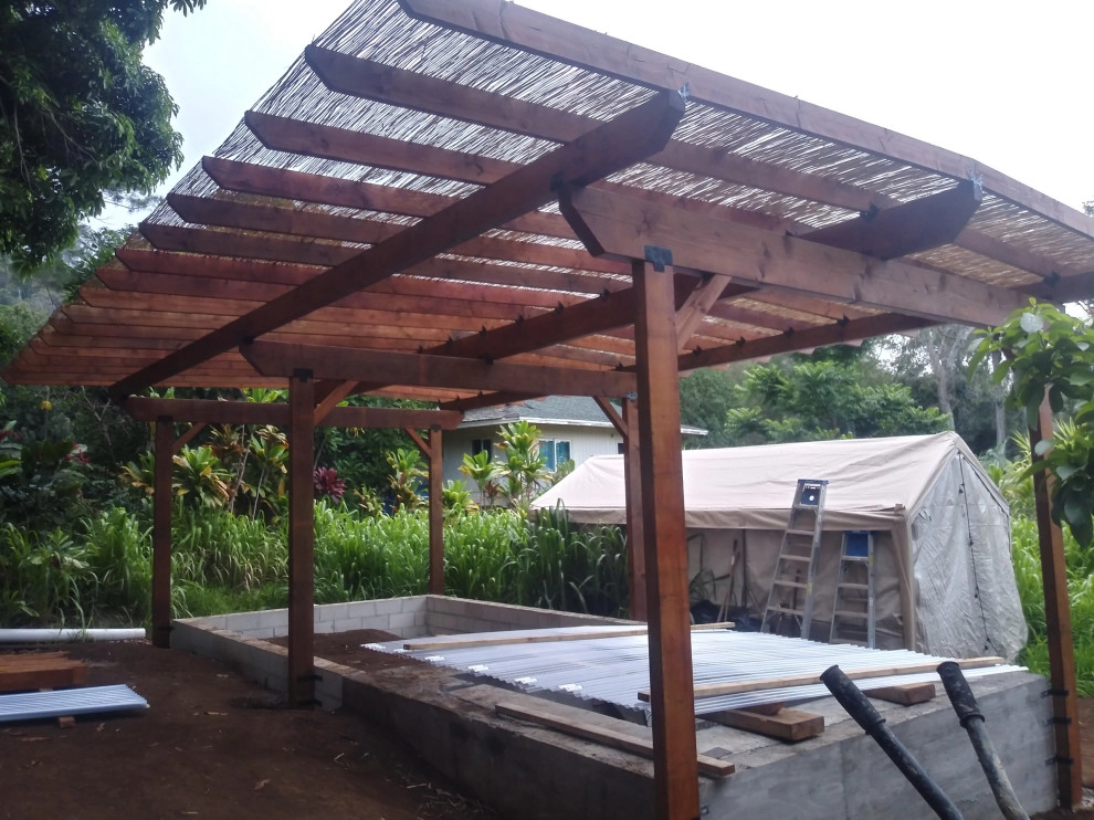 mikve/ outdoor spa design and construction by Natur Landscape Creations - Photo 12