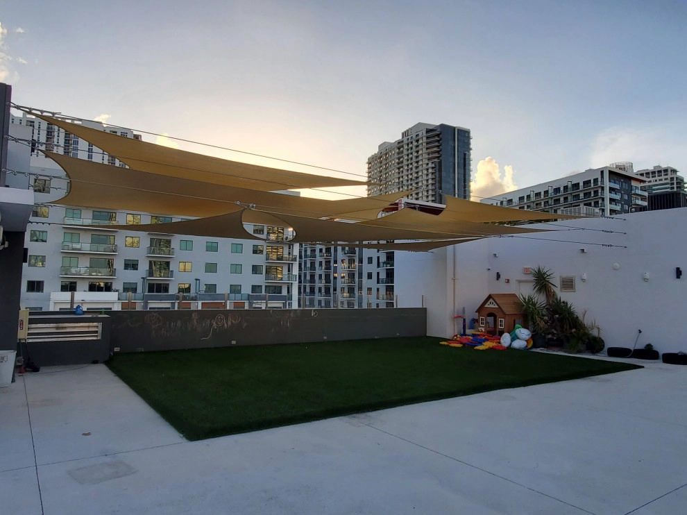 Rooftop Shade Sail Design by Natur Landscape Creations - Photo 3