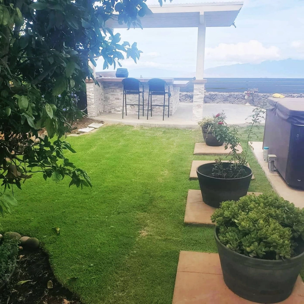 outdoor kitchen design and installation by Natur Landscape Creations - Photo 10