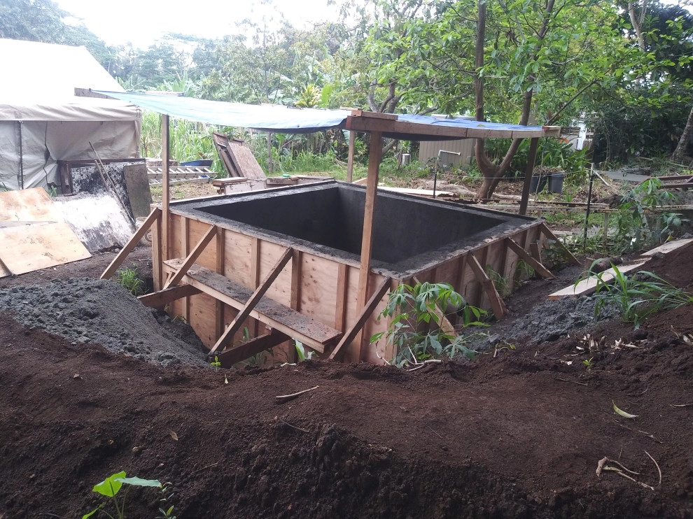mikve/ outdoor spa design and construction by Natur Landscape Creations - Photo 25