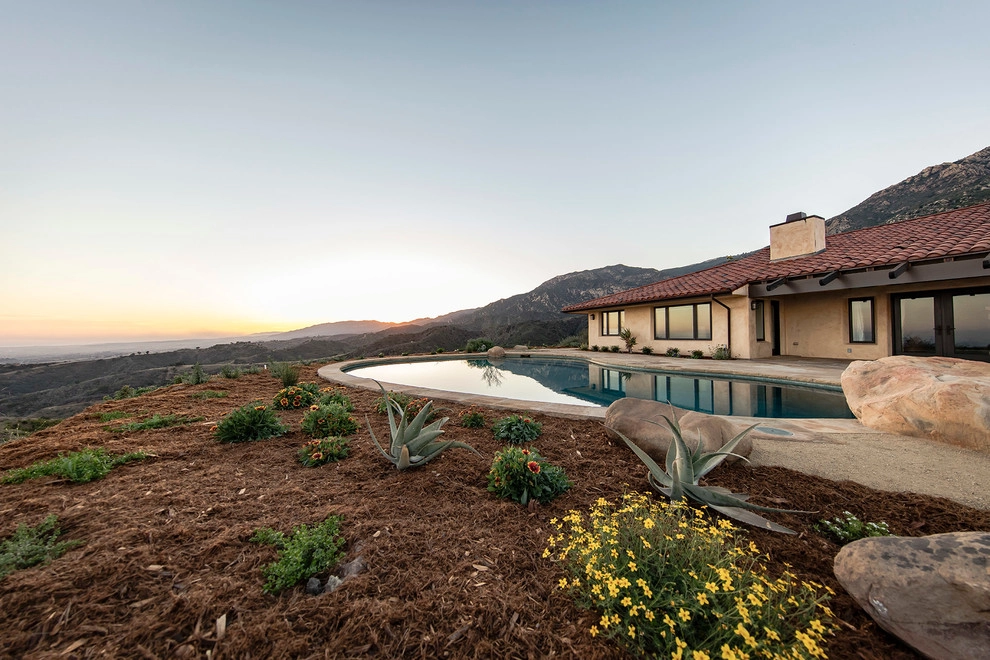 Mountaintop Landscape + Hardscape + Pool | Santa Barbara CA by Natural Concepts Landscaping Contractors - Photo 4