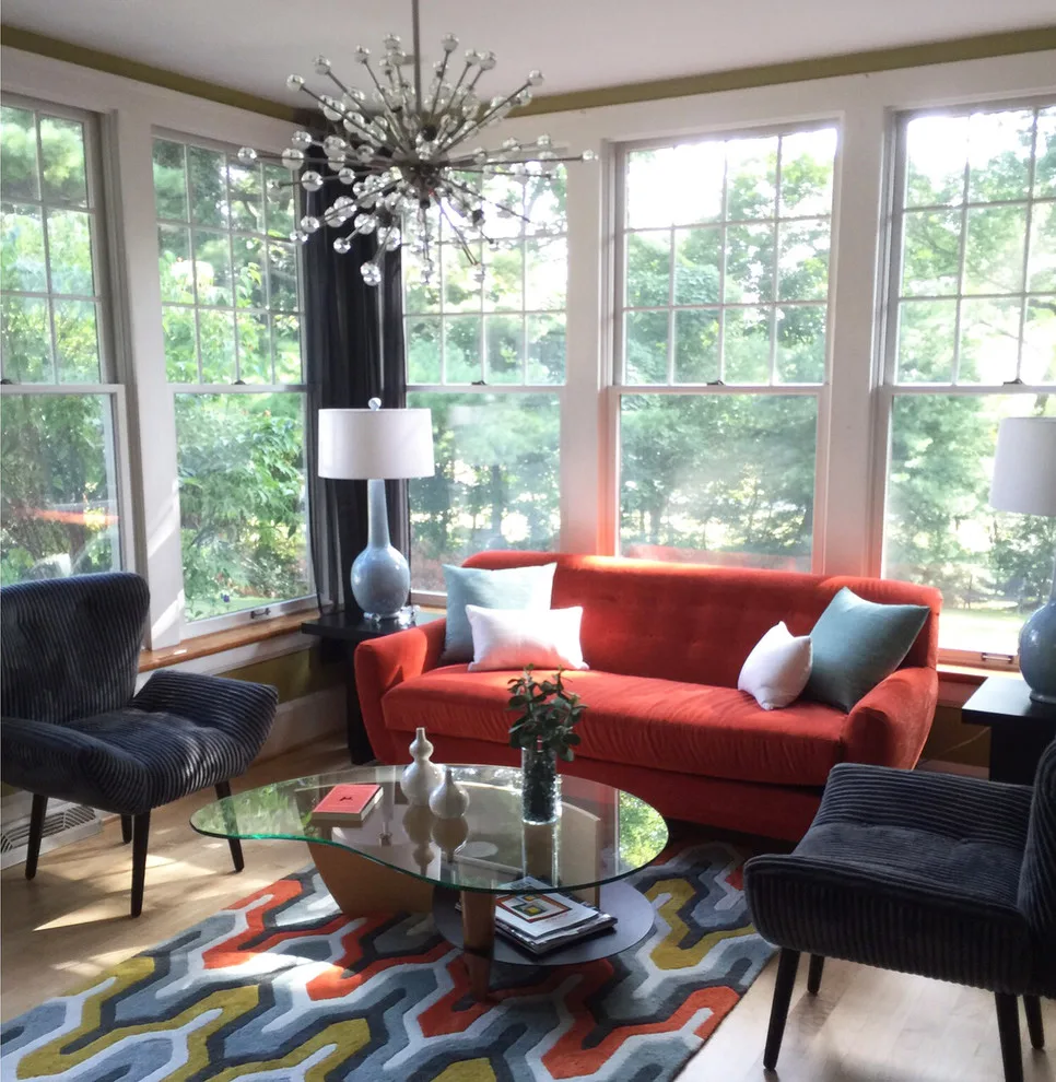 Midcentury Modern Kitchen Lounge Space by Monica Lukas Design - Photo 12