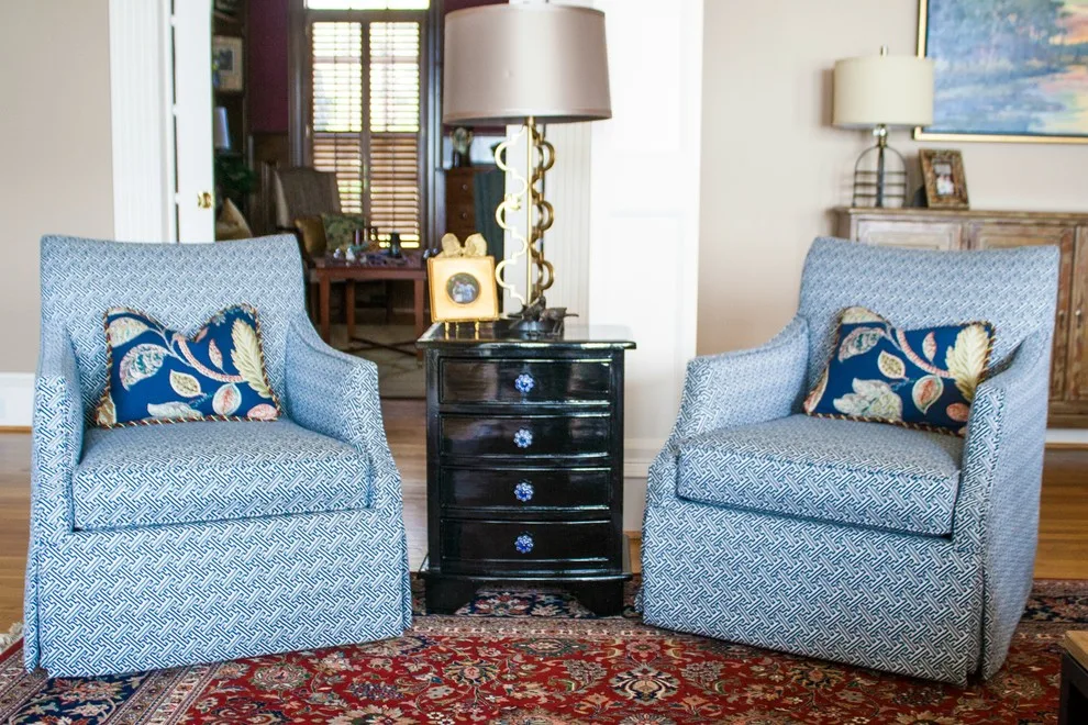 Lake Murray Living Room Makeover by Amy Spencer Interiors - Photo 10