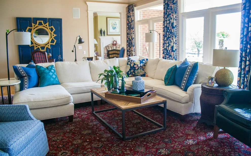 Lake Murray Living Room Makeover by Amy Spencer Interiors - Photo 9