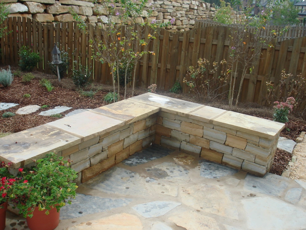 Stone Bench Wall by Nature One Landscape Design - Photo 2