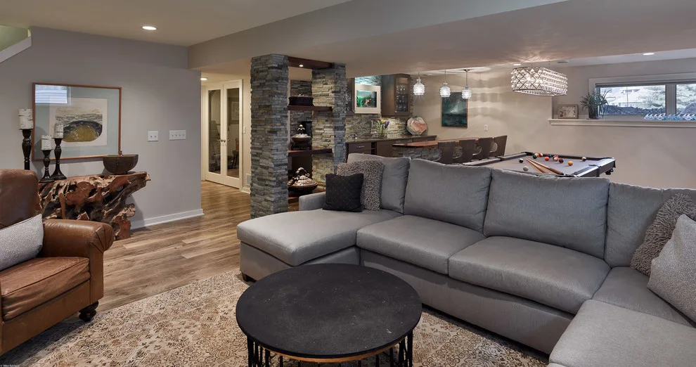 Elegant Basement Area by Vault Interiors & Design, LLC - Photo 5