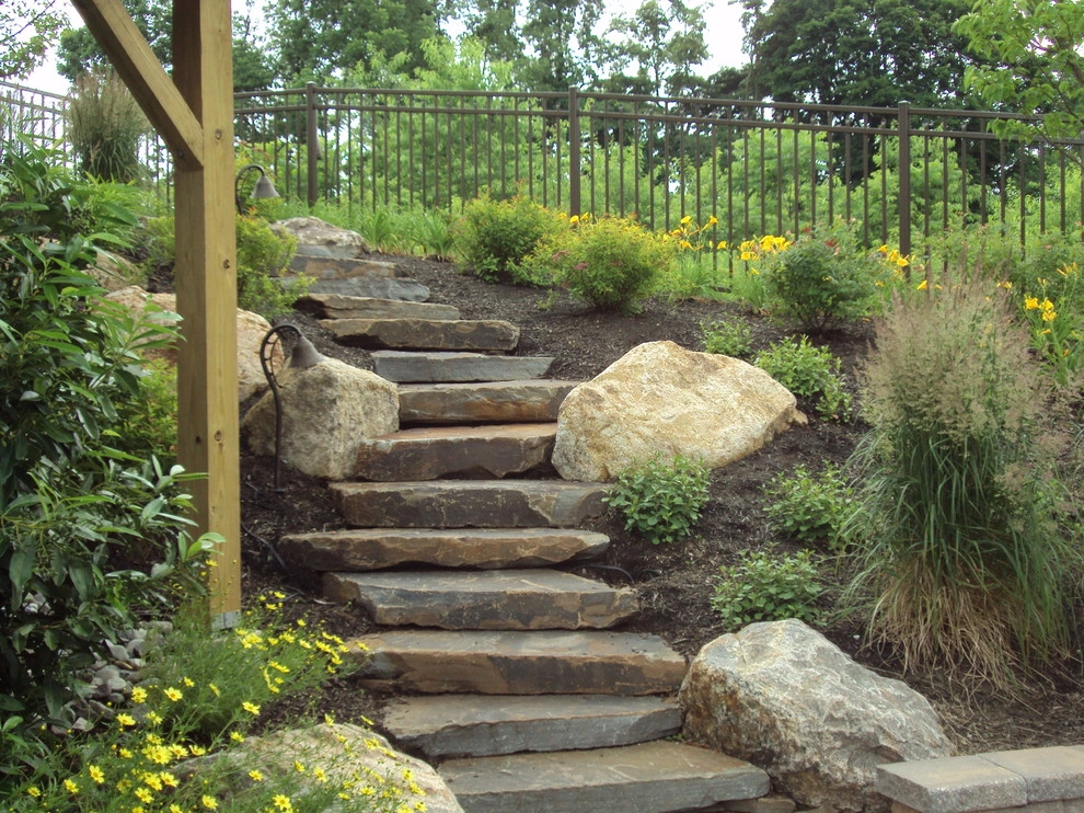 Natural Stone Steps by New Castle Lawn & Landscape - Photo 2