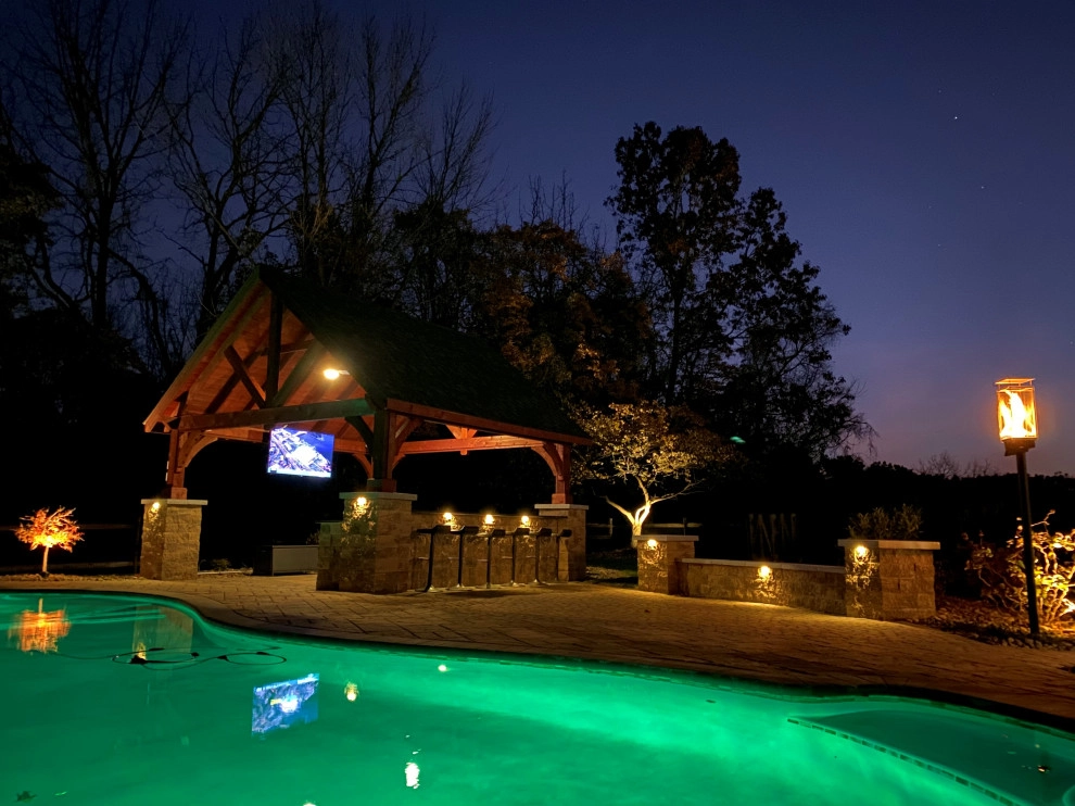 Outdoor living and entertaining space by New Castle Lawn & Landscape - Photo 5