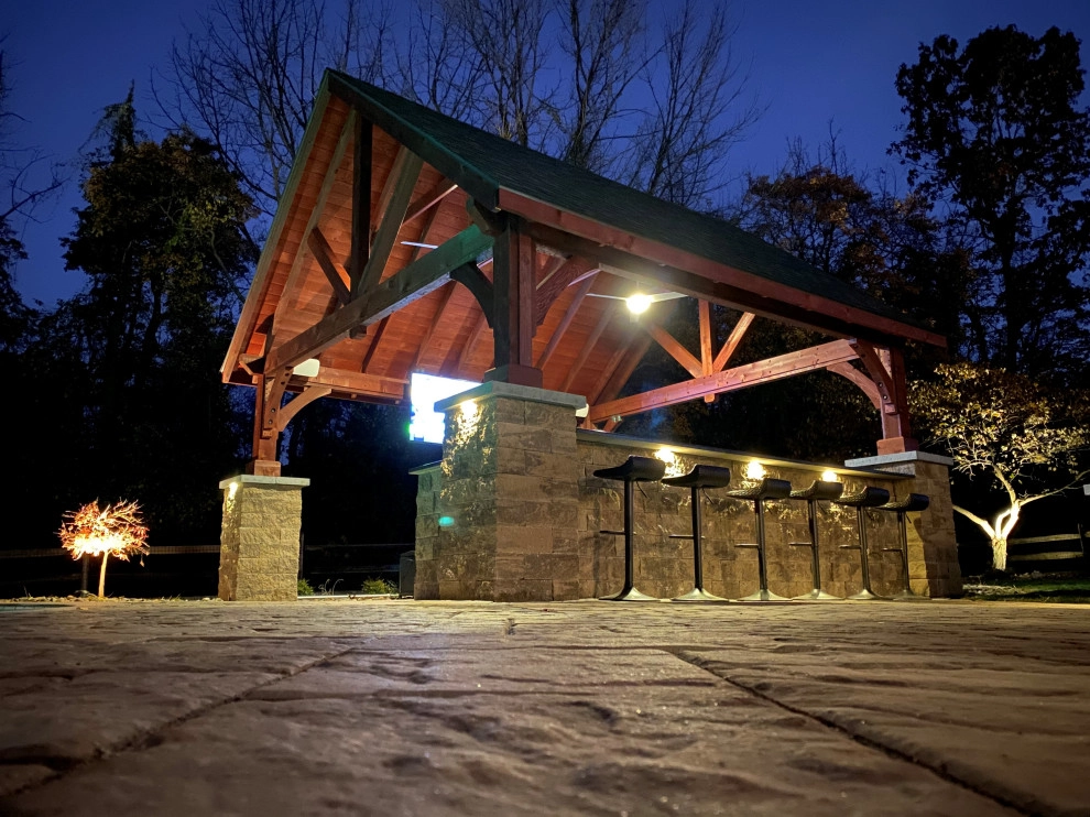 Outdoor living and entertaining space by New Castle Lawn & Landscape - Photo 3