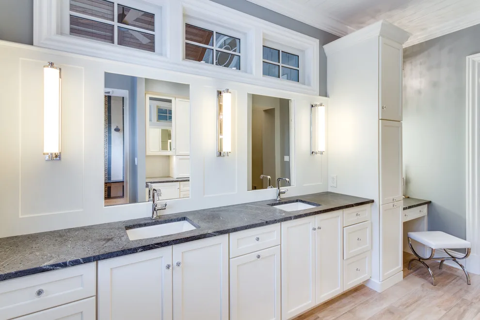 Primary bathroom in Maryland by L B Interiors LLC - Photo 3