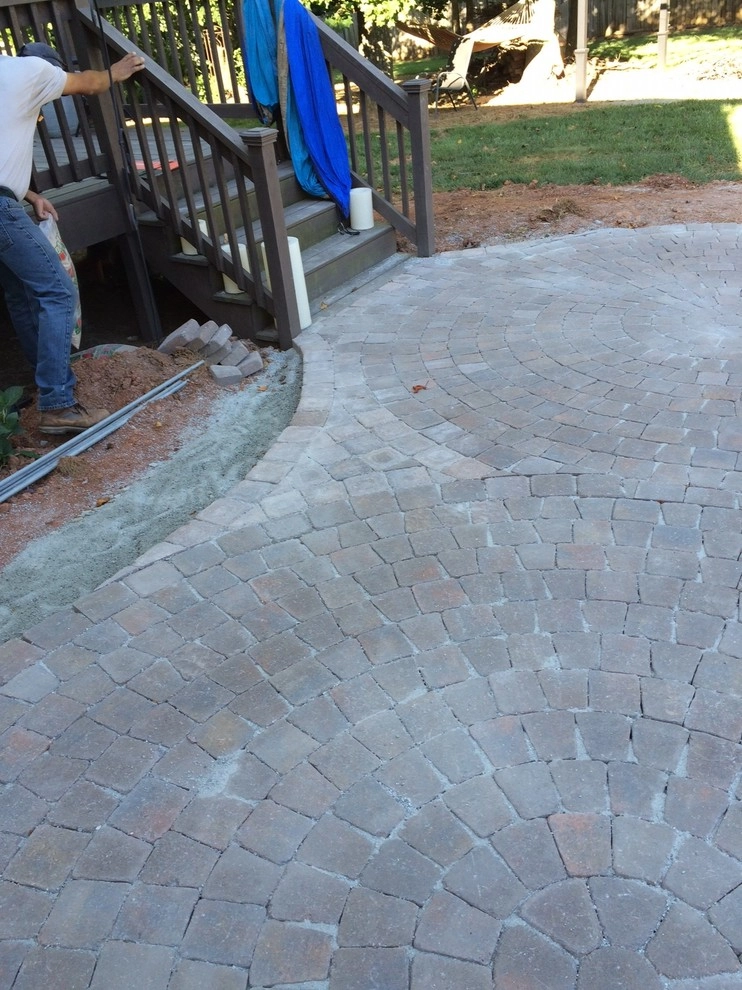 Paver Patio w/ Fire Pit & Seating Wall by New Garden Landscaping & Nursery - Photo 4