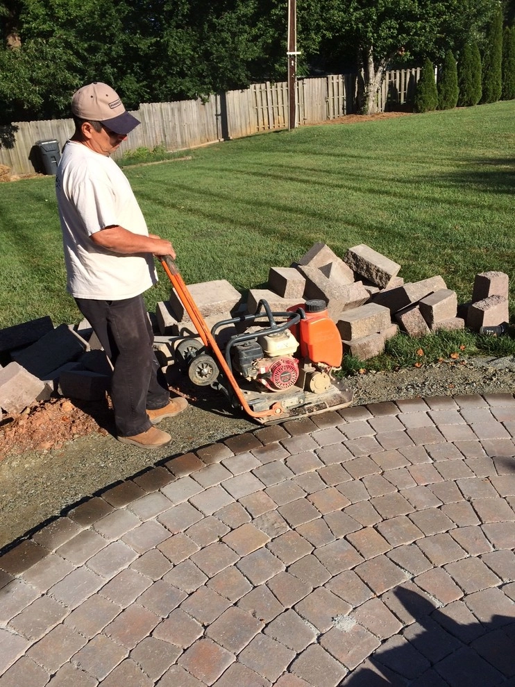 Paver Patio w/ Fire Pit & Seating Wall by New Garden Landscaping & Nursery - Photo 2