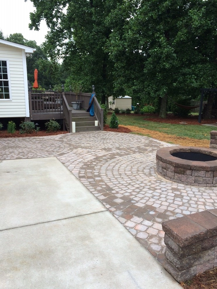 Paver Patio w/ Fire Pit & Seating Wall by New Garden Landscaping & Nursery - Photo 5