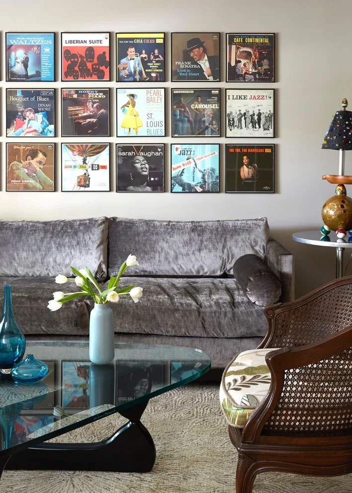 Eclectic Living Room with Mid-Century Style by A. Klein Interior Design LLC - Photo 2