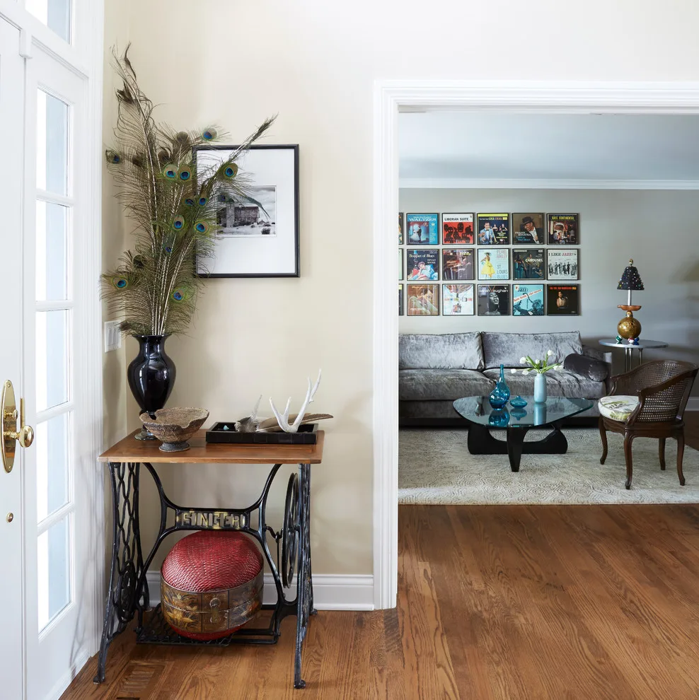 Eclectic Living Room with Mid-Century Style by A. Klein Interior Design LLC - Photo 10