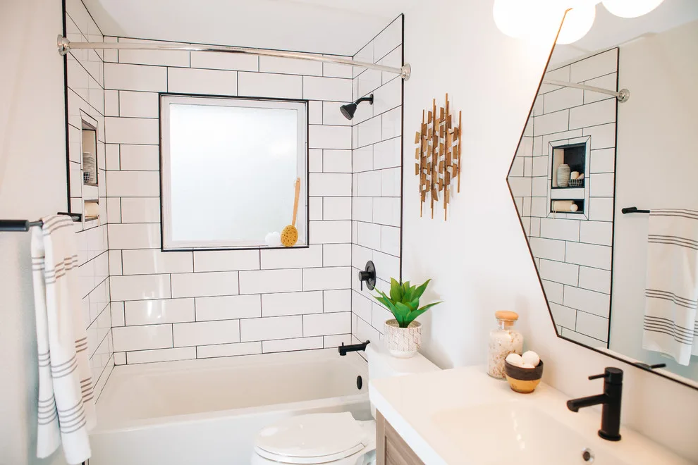 Retro Modern Bathroom by The Whitley Co. Interiors - Photo 24