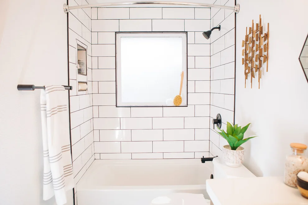 Retro Modern Bathroom by The Whitley Co. Interiors - Photo 2