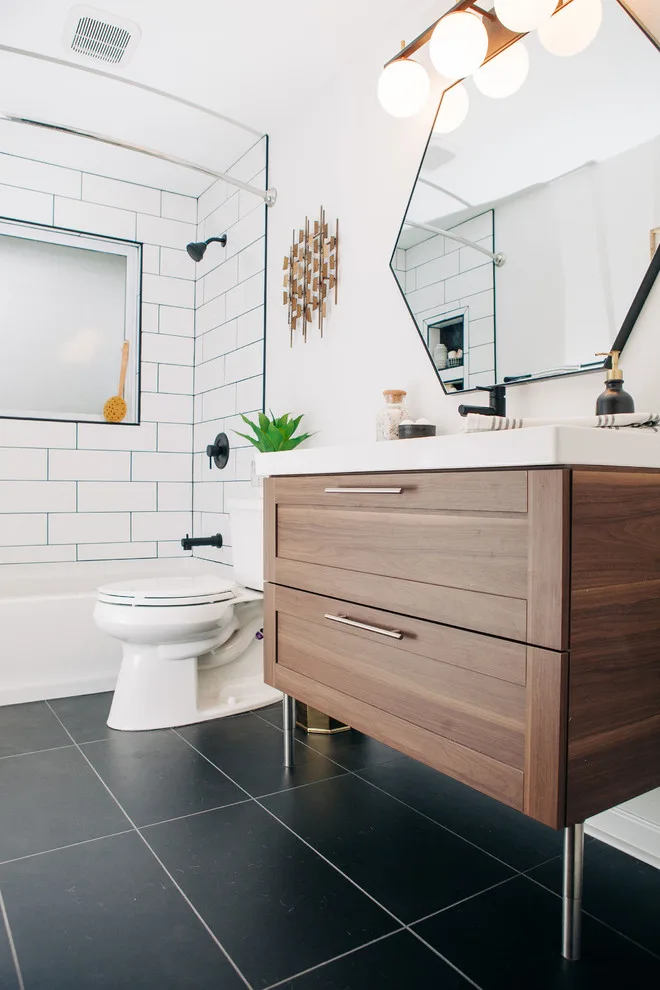 Retro Modern Bathroom by The Whitley Co. Interiors - Photo 21