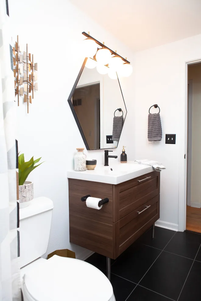 Retro Modern Bathroom by The Whitley Co. Interiors - Photo 13