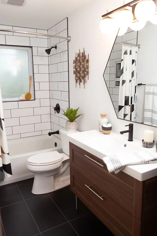 Retro Modern Bathroom by The Whitley Co. Interiors - Photo 6