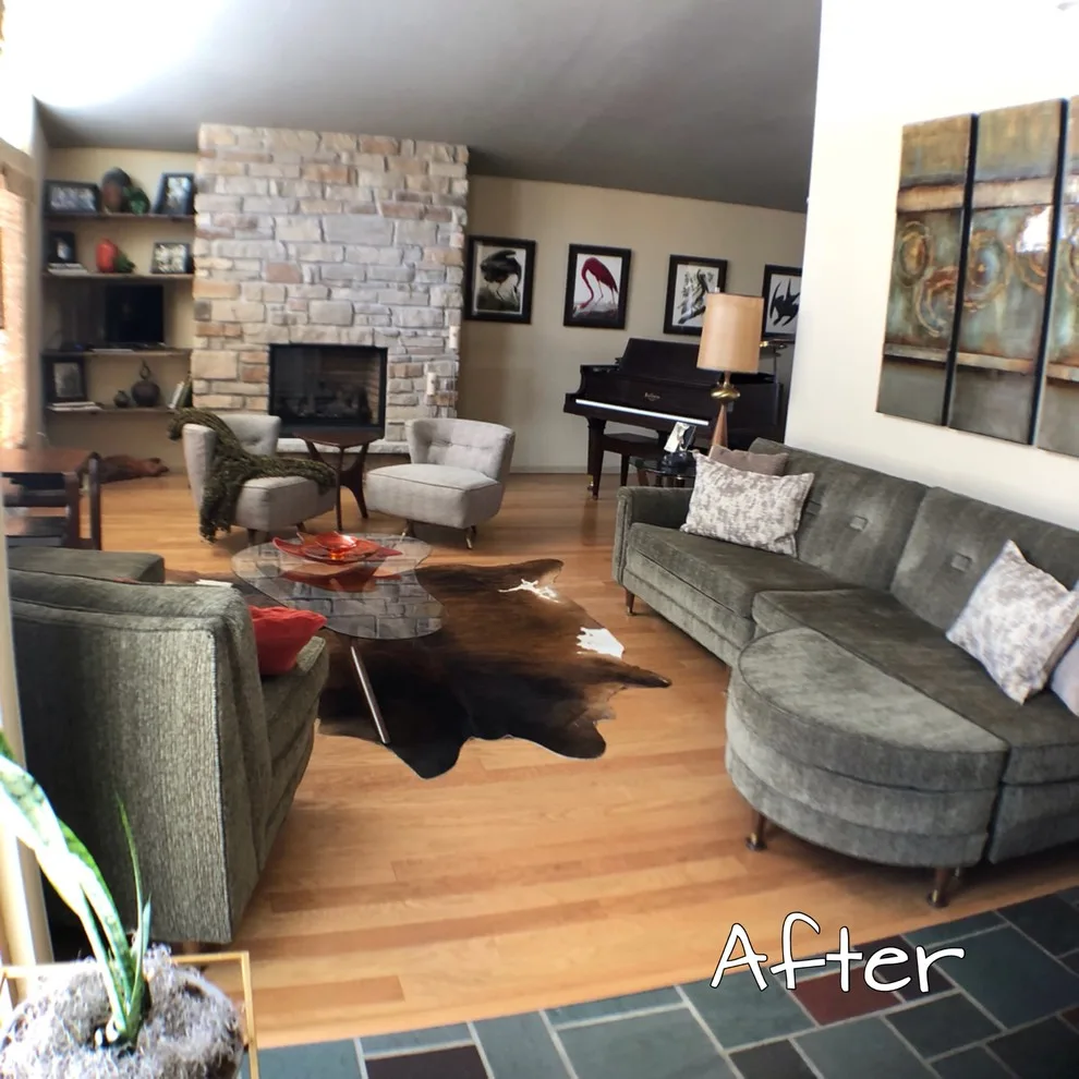 Midcentury Modern Living Room Transformation by Eclectic Edge Interiors - Photo 6