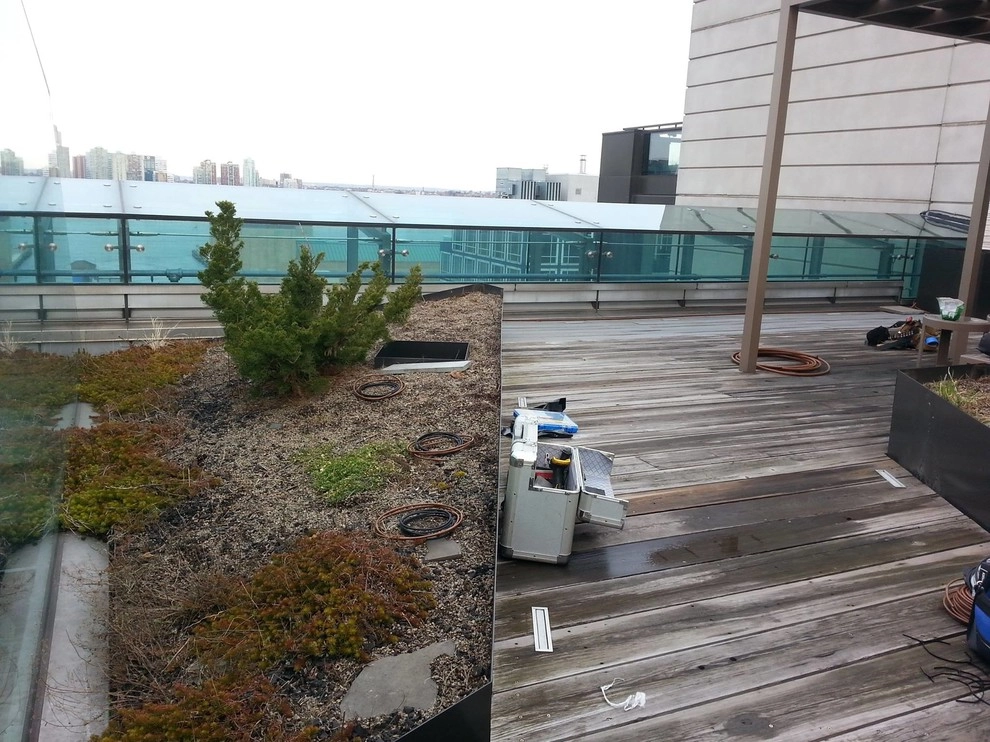 NYC Penthouse Terrace Garden and Automatic Drip Irrigation watering System by New York Plantings Garden Design - Photo 16