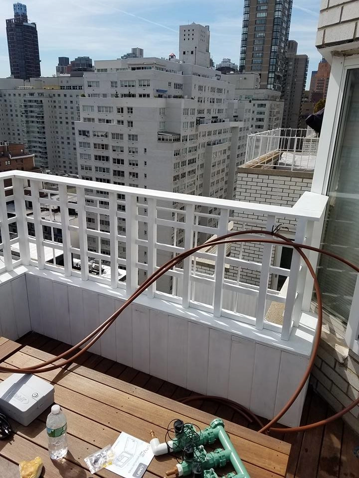 NYC Penthouse Terrace Garden and Automatic Drip Irrigation watering System by New York Plantings Garden Design - Photo 17