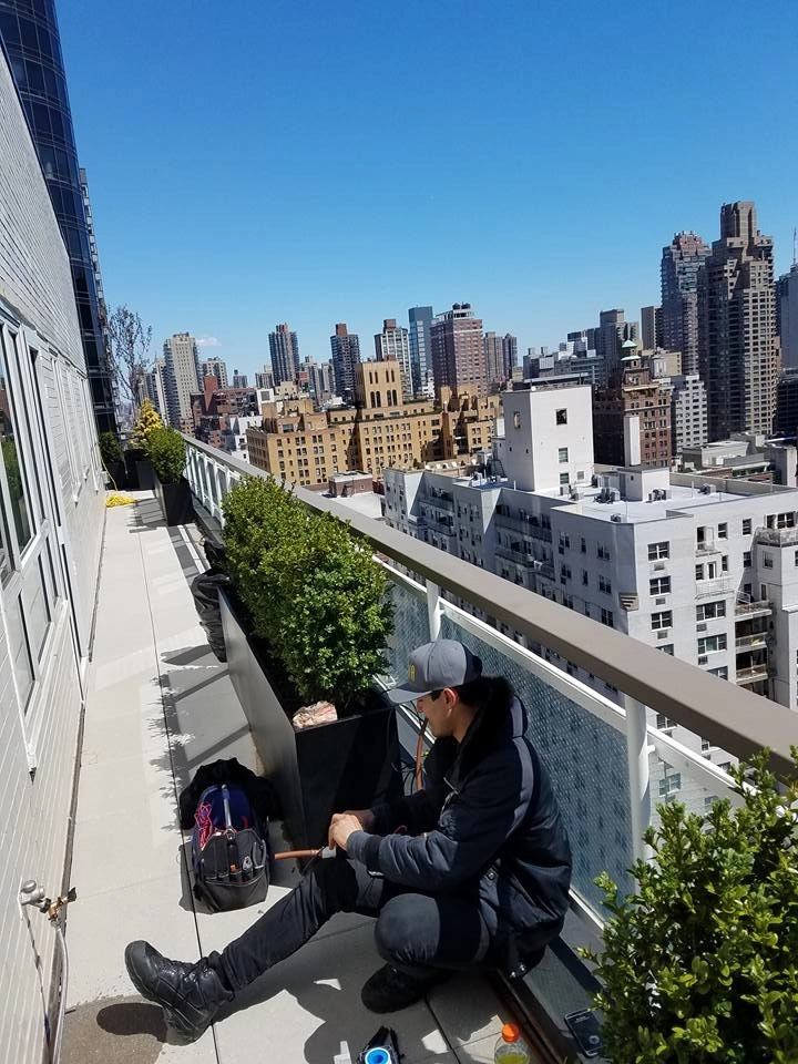 NYC Penthouse Terrace Garden and Automatic Drip Irrigation watering System by New York Plantings Garden Design - Photo 22