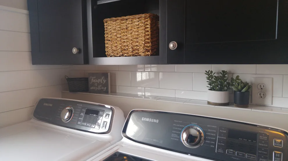 Contemporary Farmhouse Laundry and Bath Space by Deborah Roides Interior Design - Photo 4