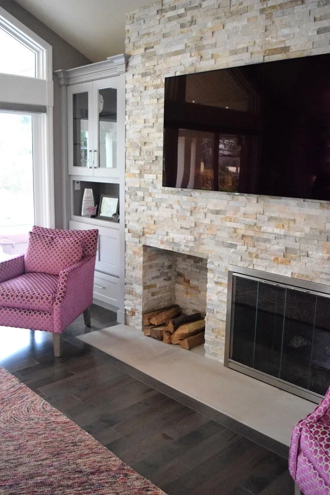 Contemporary Transitional Great Room 2016 by Lisa Lynn Designs Home Store & Design Studio - Photo 3