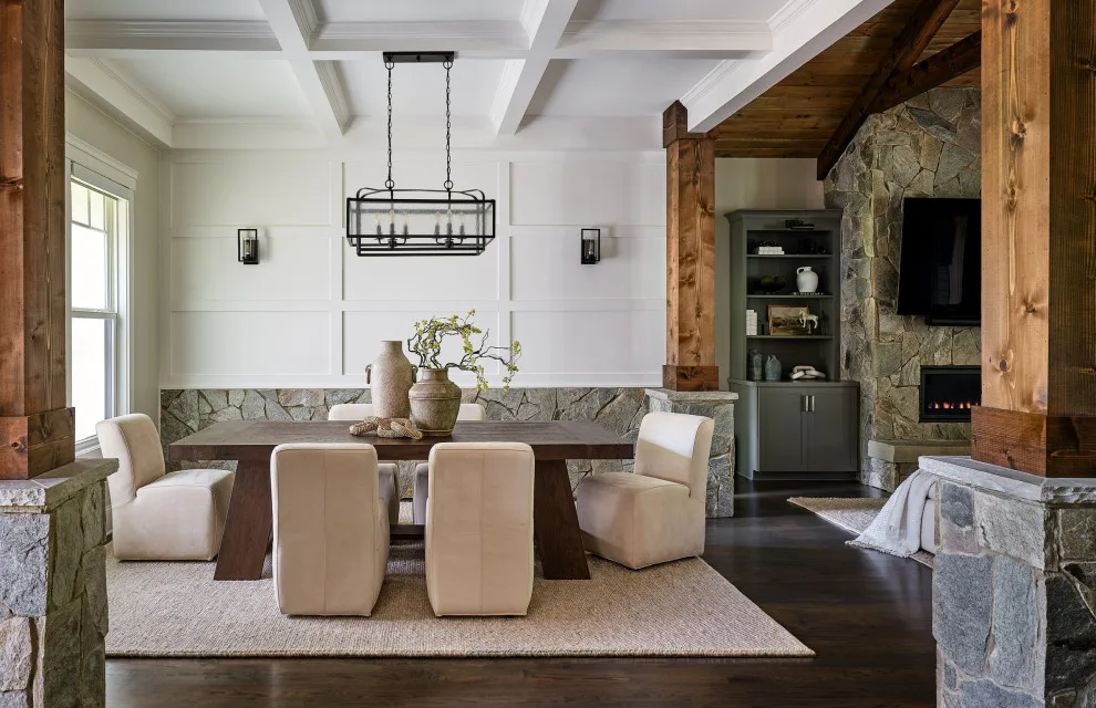 Contemporary Rustic Lounge by Melissa Rieser Interiors - Photo 5