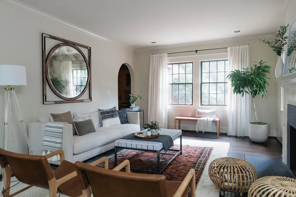 Tudor Living Room in Mountain Brook by Alima Deneke Interior Design - Photo 9