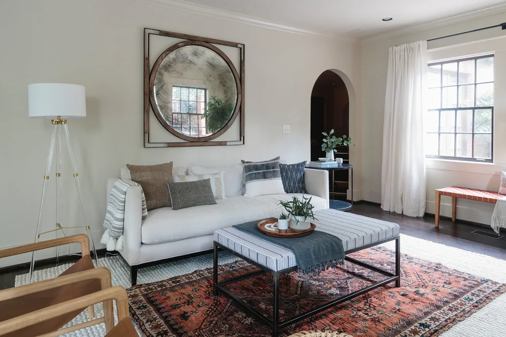 Tudor Living Room in Mountain Brook by Alima Deneke Interior Design - Photo 3