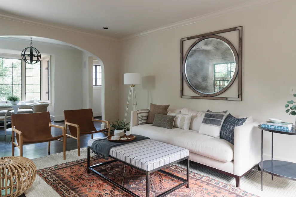 Tudor Living Room in Mountain Brook by Alima Deneke Interior Design - Photo 4