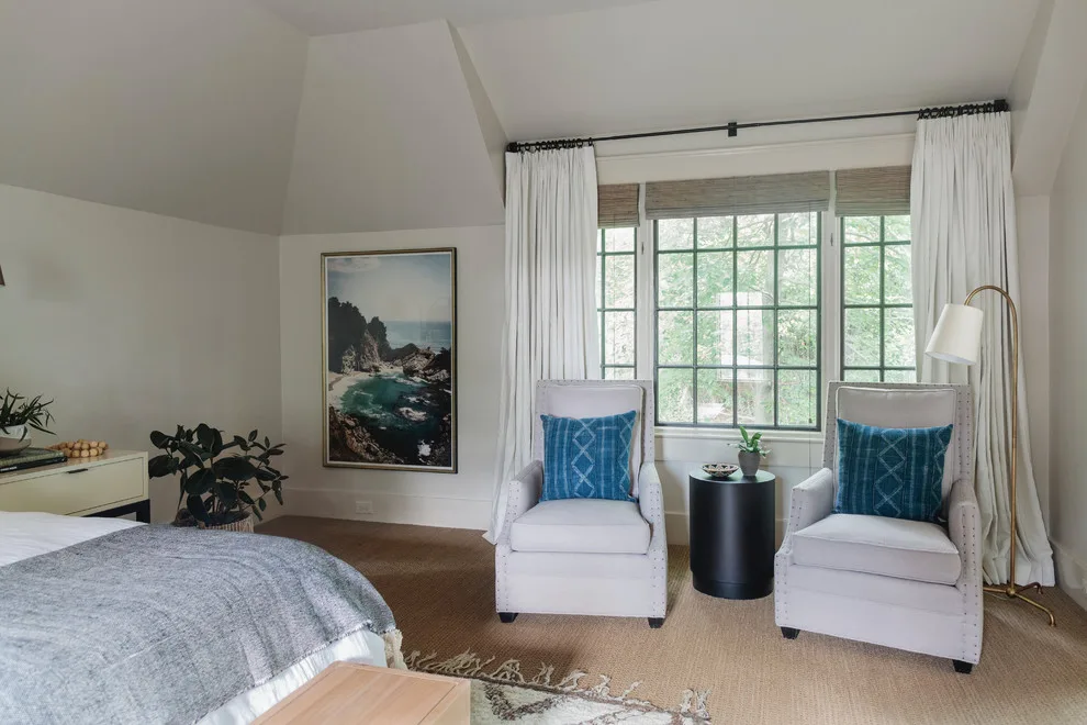 Tudor Master Bedroom in Mountain Brook by Alima Deneke Interior Design - Photo 3