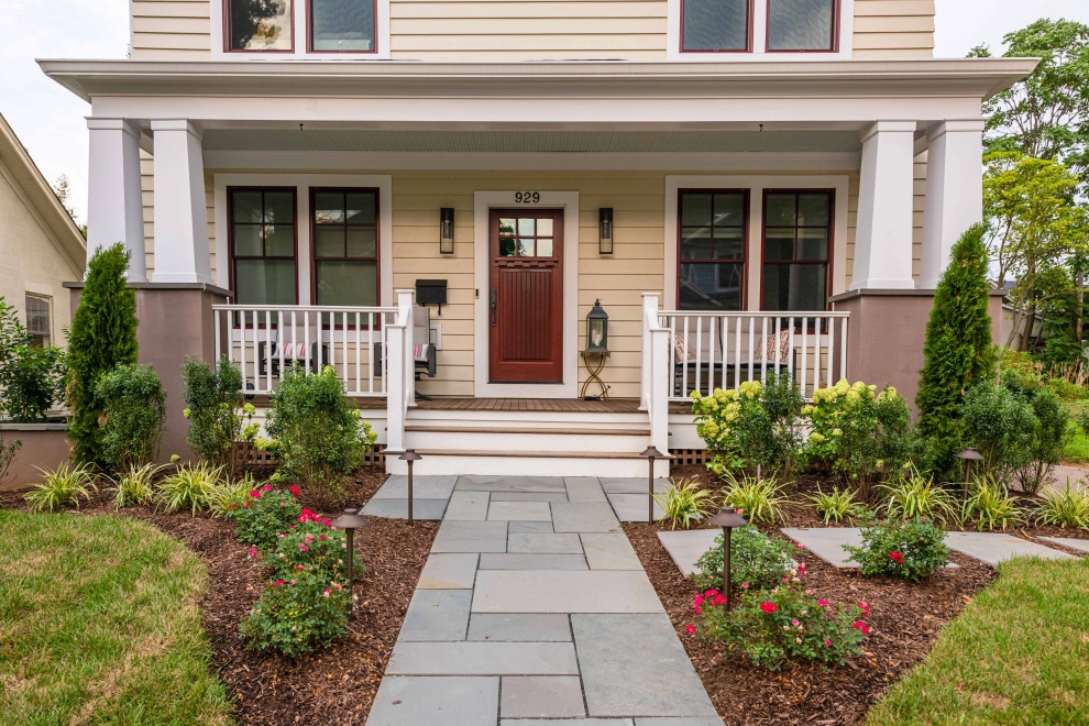 Upgraded walkway to stoop. Added stepping path to driveway. by Northern Virginia Landscaping - Photo 5