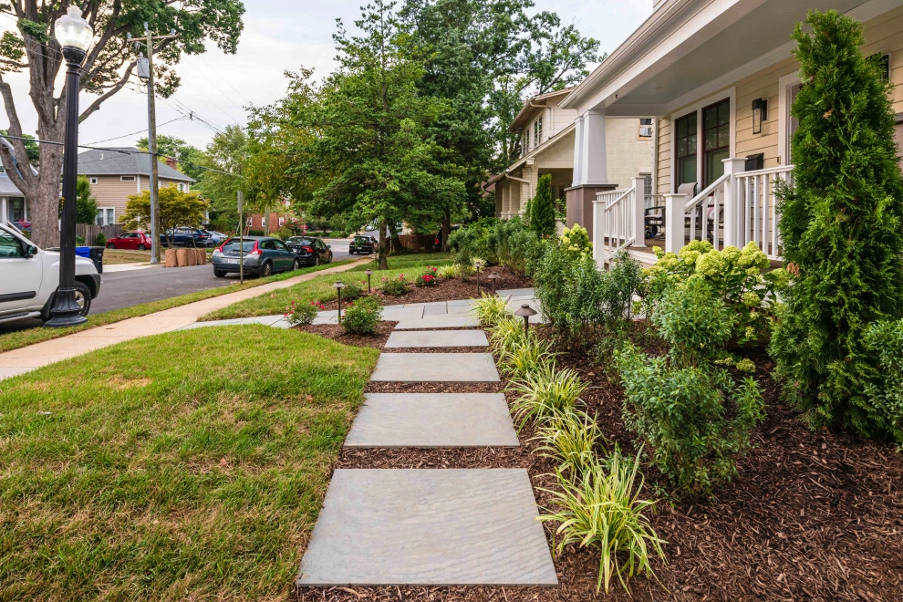 Upgraded walkway to stoop. Added stepping path to driveway. by Northern Virginia Landscaping - Photo 4