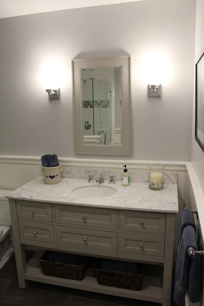 Fresh and Tidy Restroom by Brian H Murray Interior Design - Photo 3