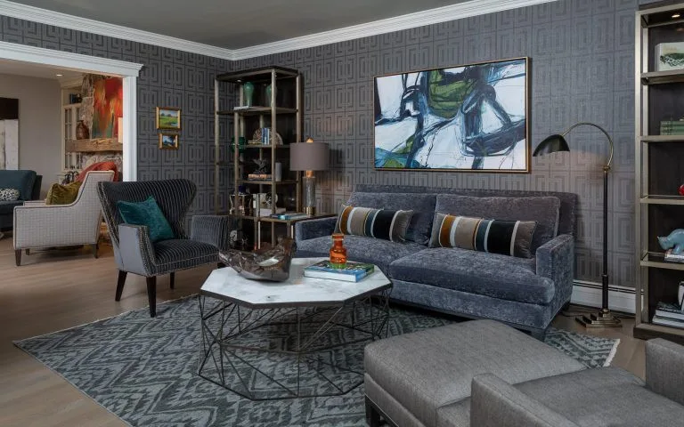 New Jersey Colonial Living Room Renovation by In Detail Interiors - Photo 2