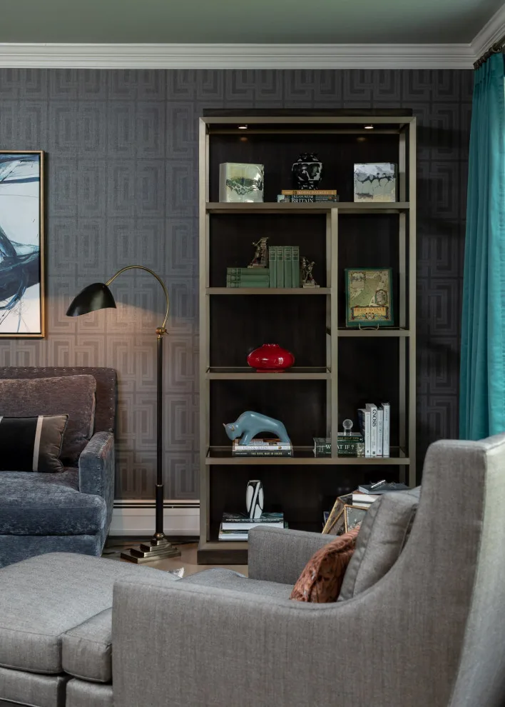 New Jersey Colonial Living Room Renovation by In Detail Interiors - Photo 7